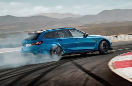 BMW M3 CS Touring track action